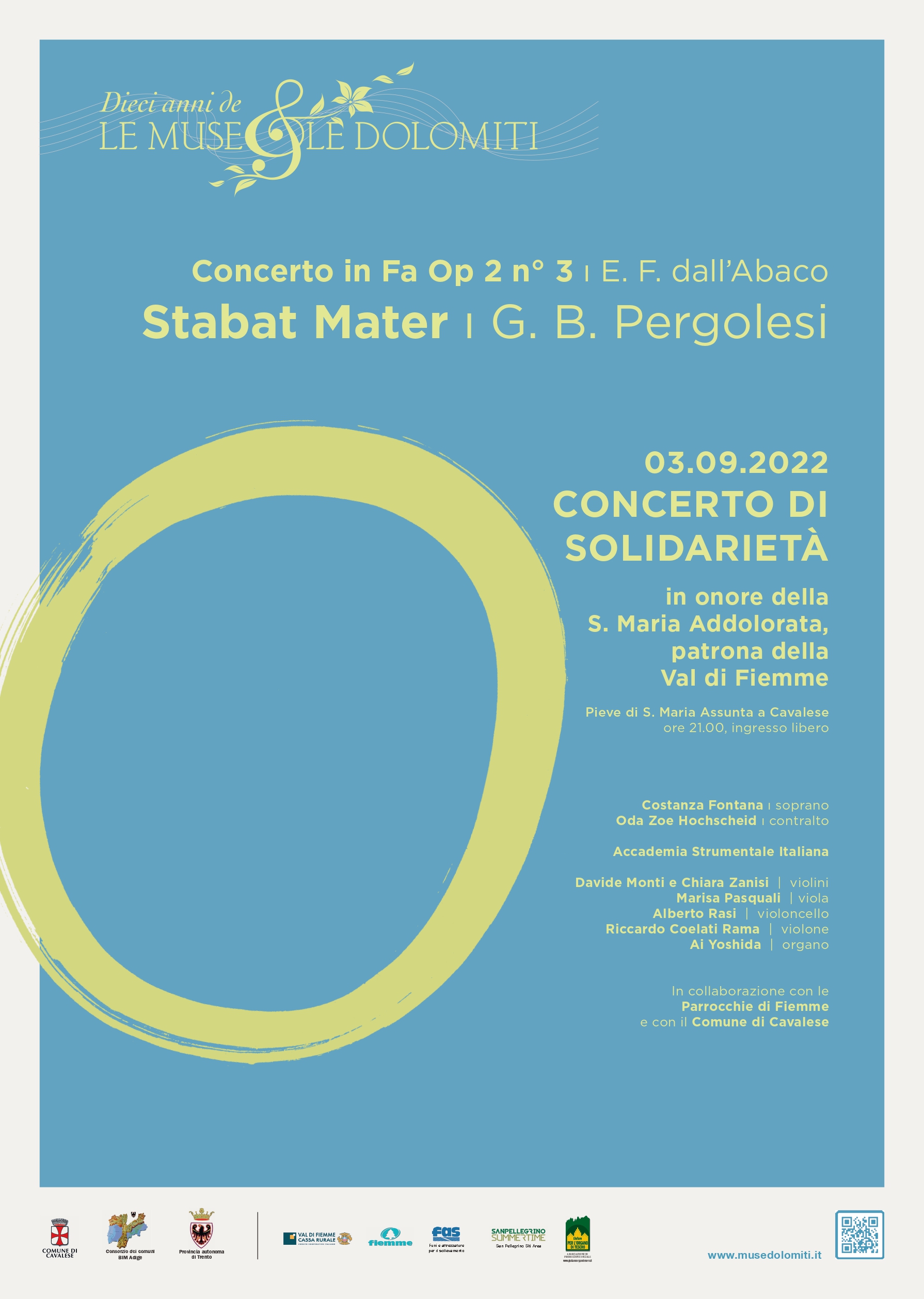 Cavalese 03.09.2022 – Concerto di Solidarietà