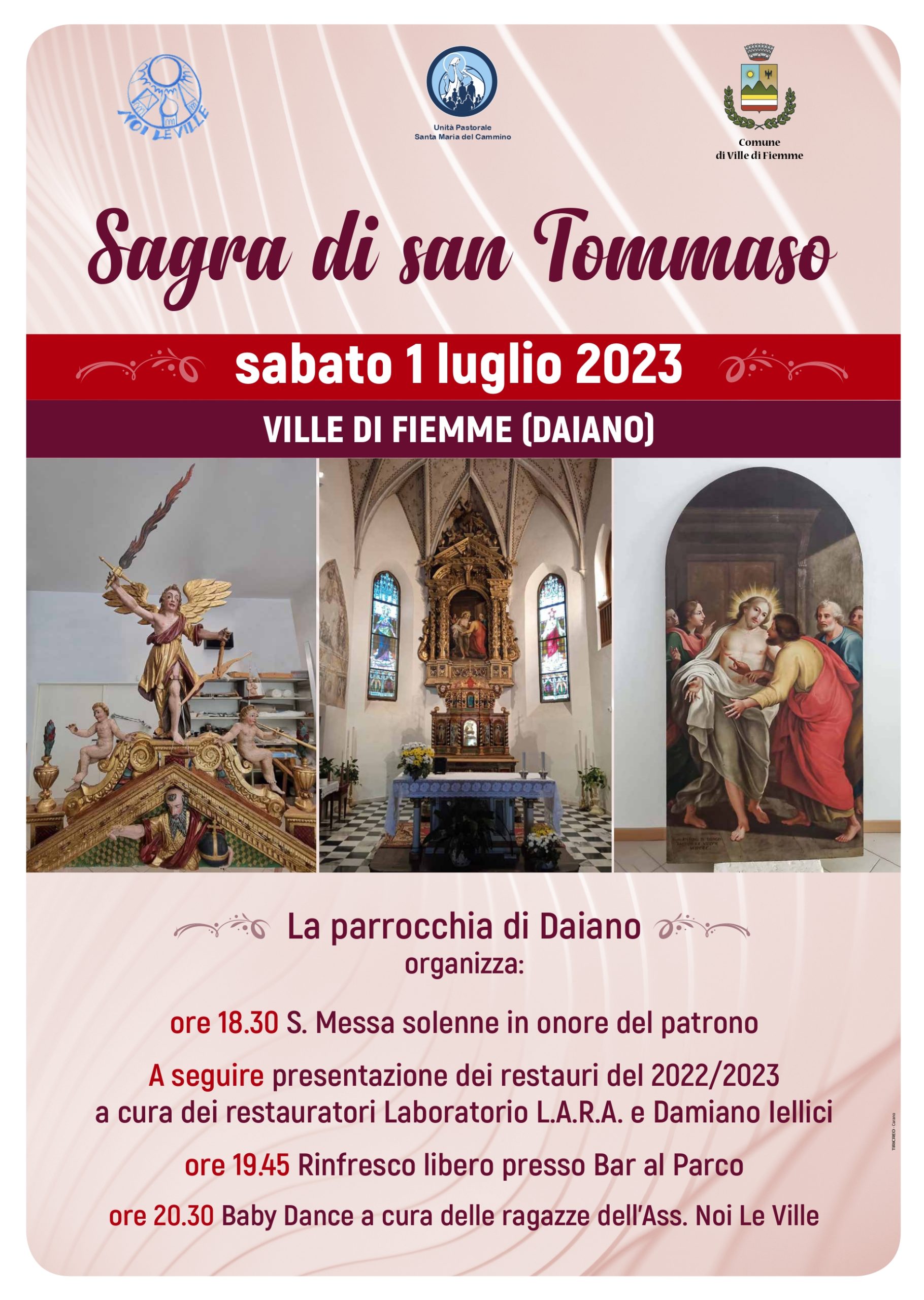 Sagra di san Tommaso – 1 luglio 2023 – VILLE DI FIEMME (DAIANO)
