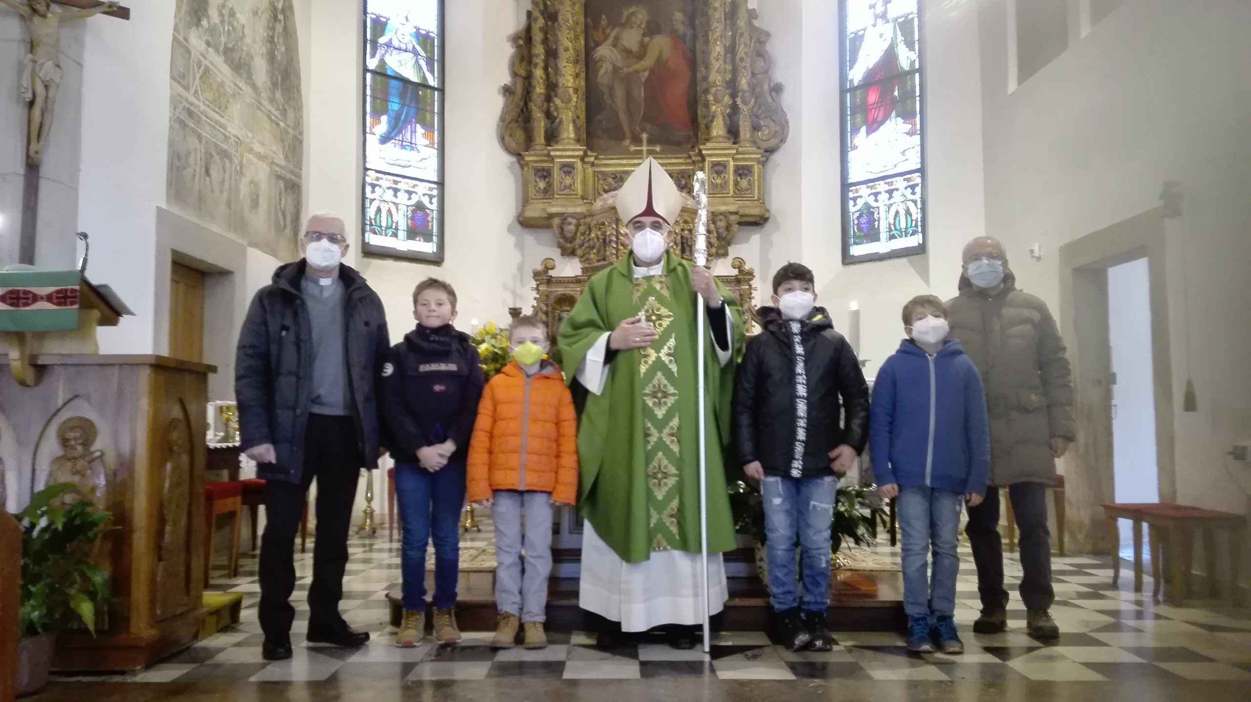 Il Vescovo celebra Messa a Daiano