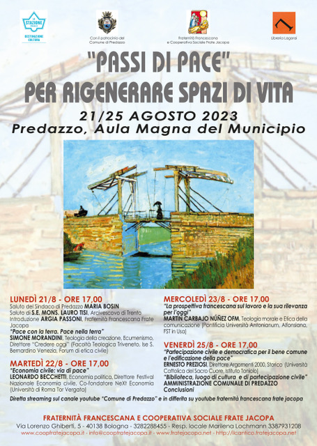 “PASSI DI PACE” – Predazzo, 21/25 agosto