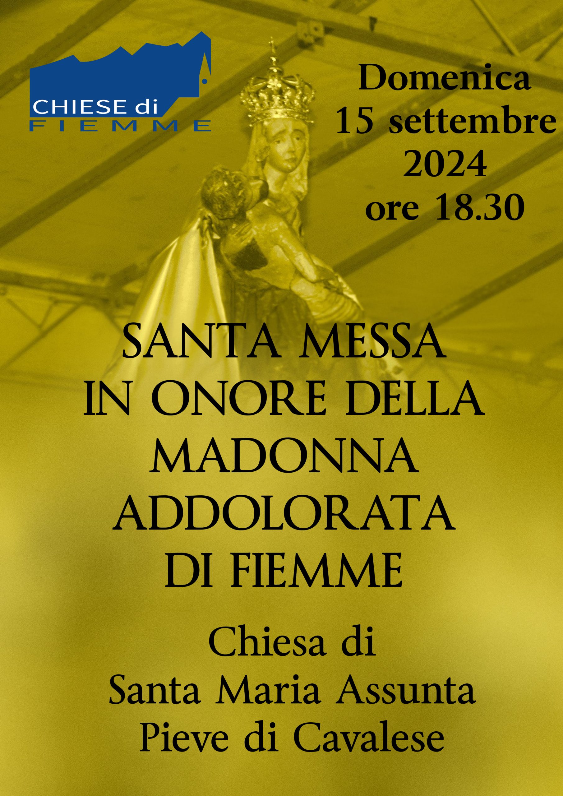 Santa Messa in onore della Madonna Addolorata di Fiemme