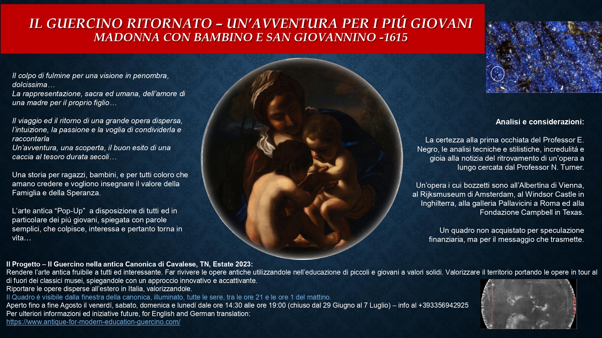 IL GUERCINO RITORNATO UN’AVVENTURA PER I PIÚ GIOVANI