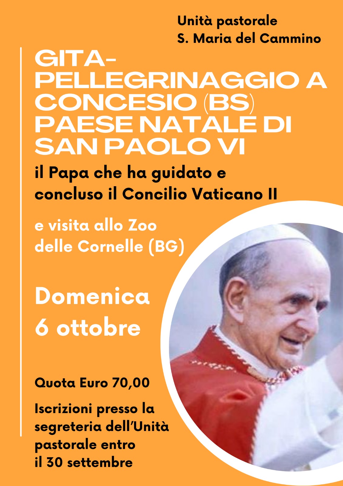 GITA-PELLEGRINAGGIO A CONCESIO (BS) Paese natale di San Paolo VI