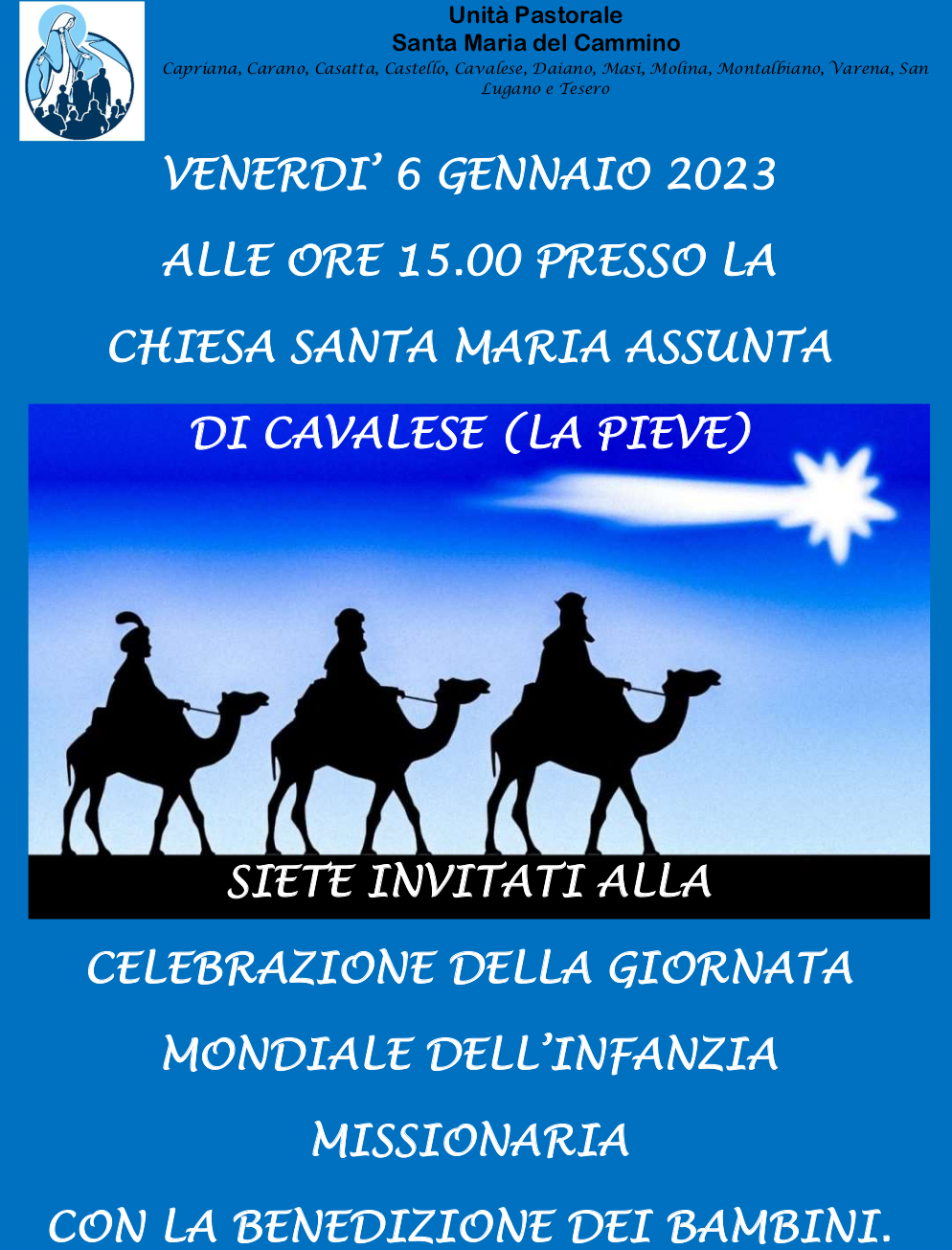Giornata Mondiale dell’Infanzia Missionaria