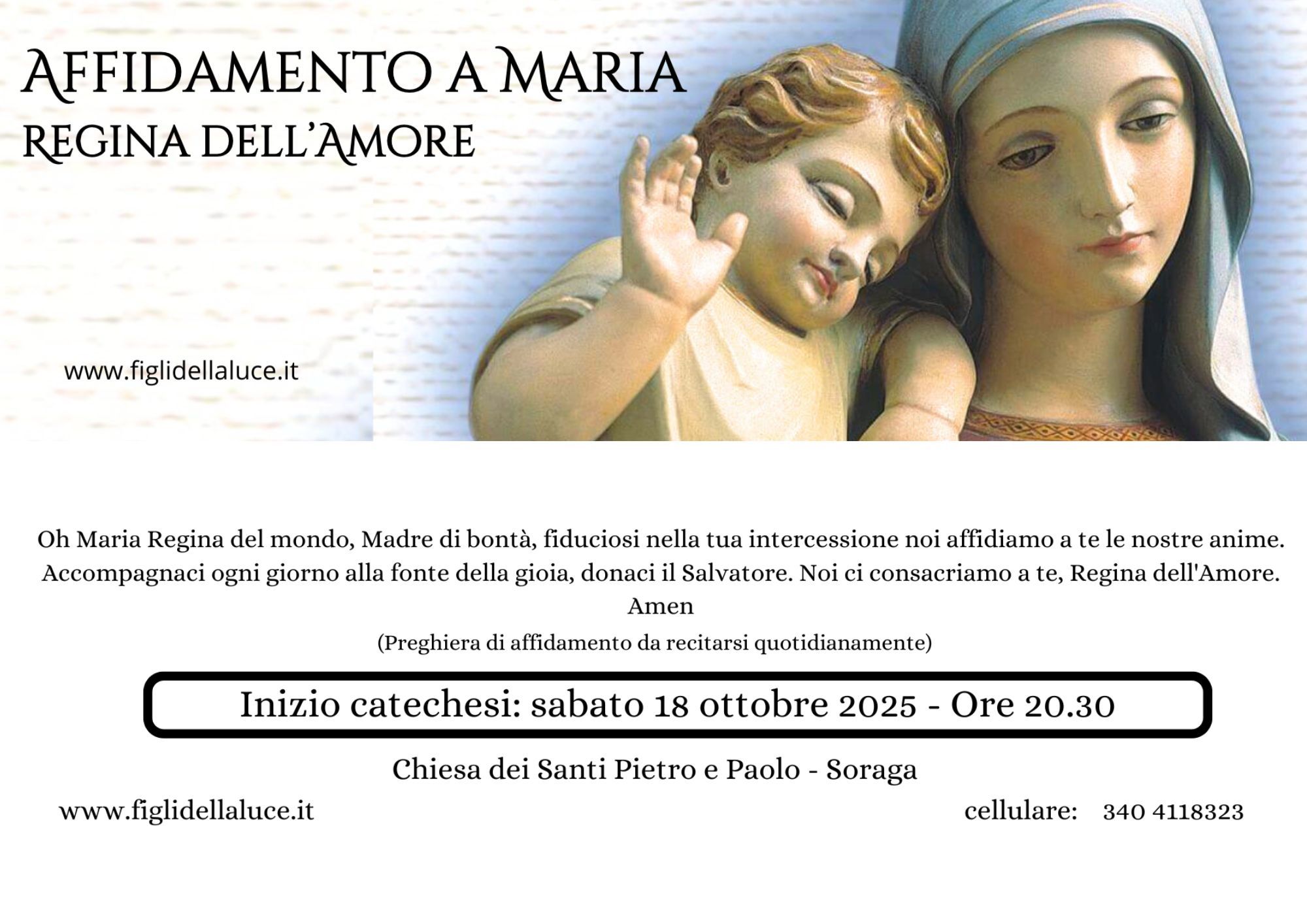AFFIDAMENTO A MARIA Regina dell’Amore