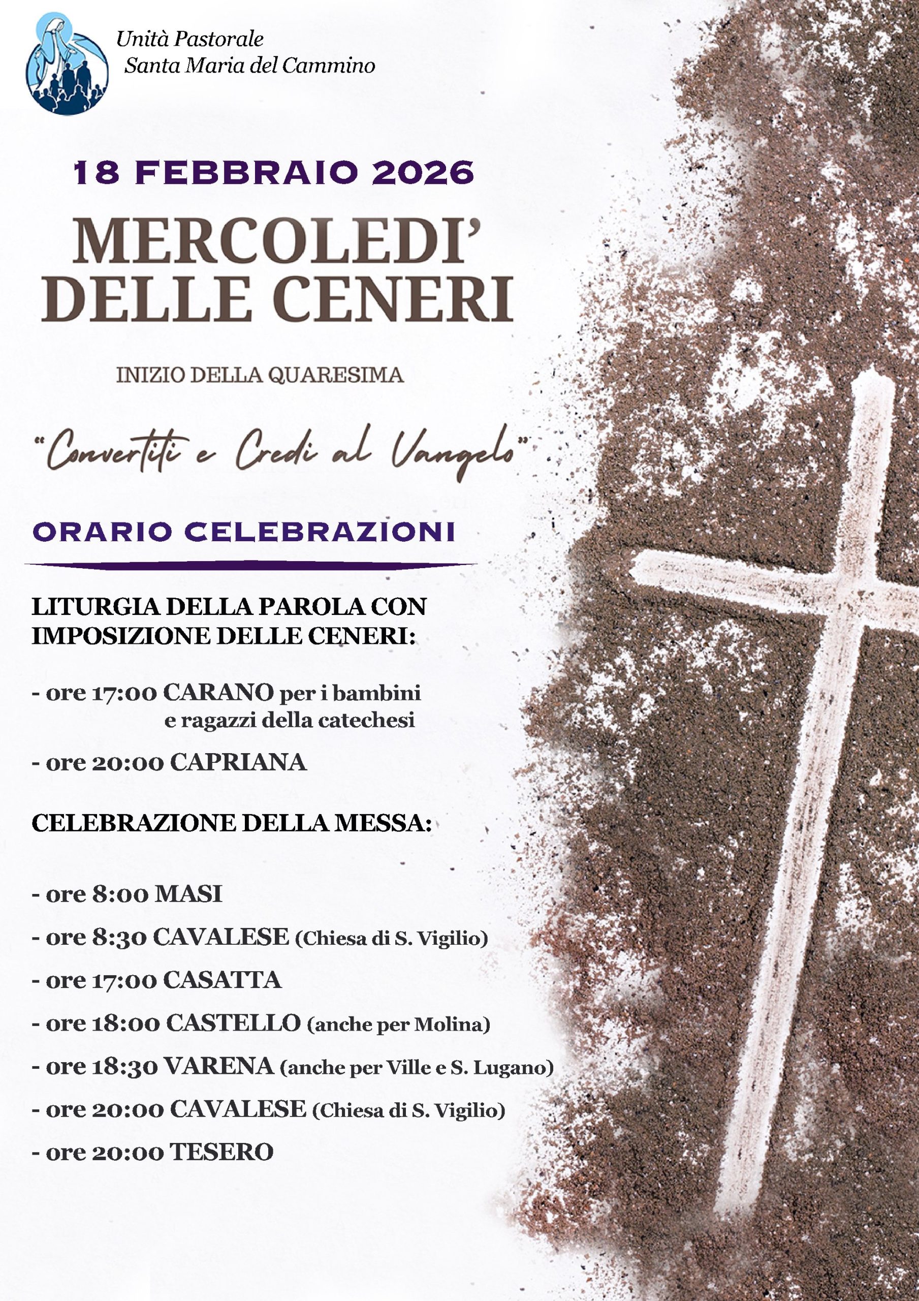 MERCOLEDI’ DELLE CENERI