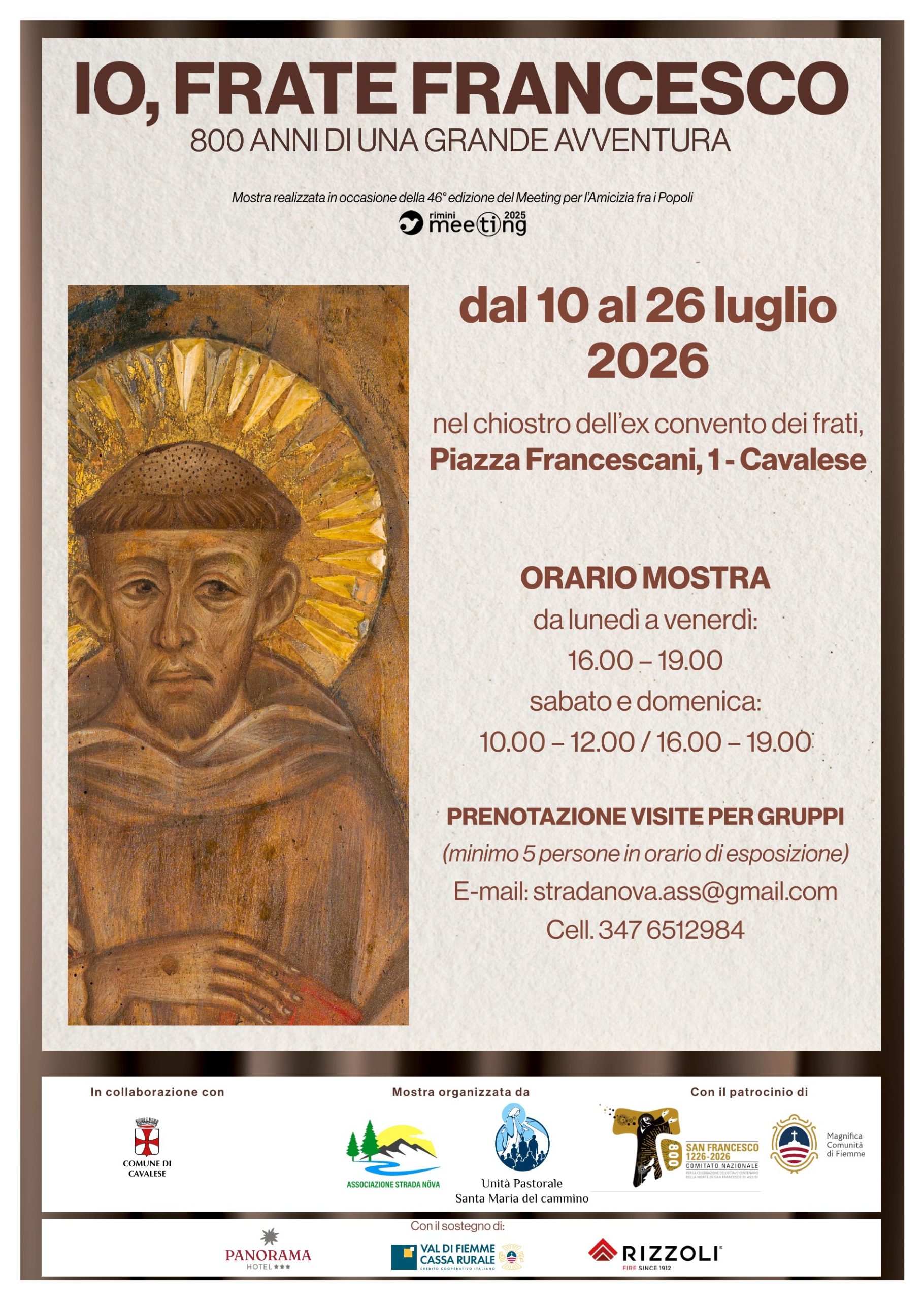 IO, FRATE FRANCESCO – 800 anni di una grande avventura