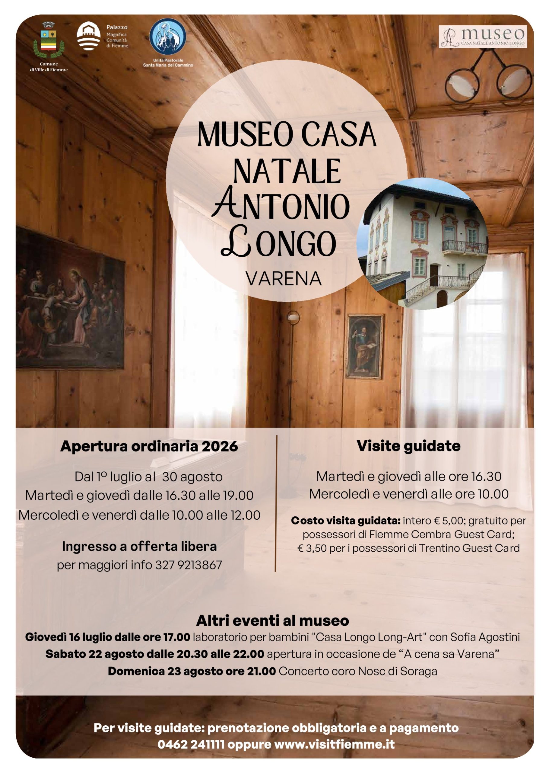 MUSEO CASA NATALE ANTONIO LONGO – apertura estiva 2026