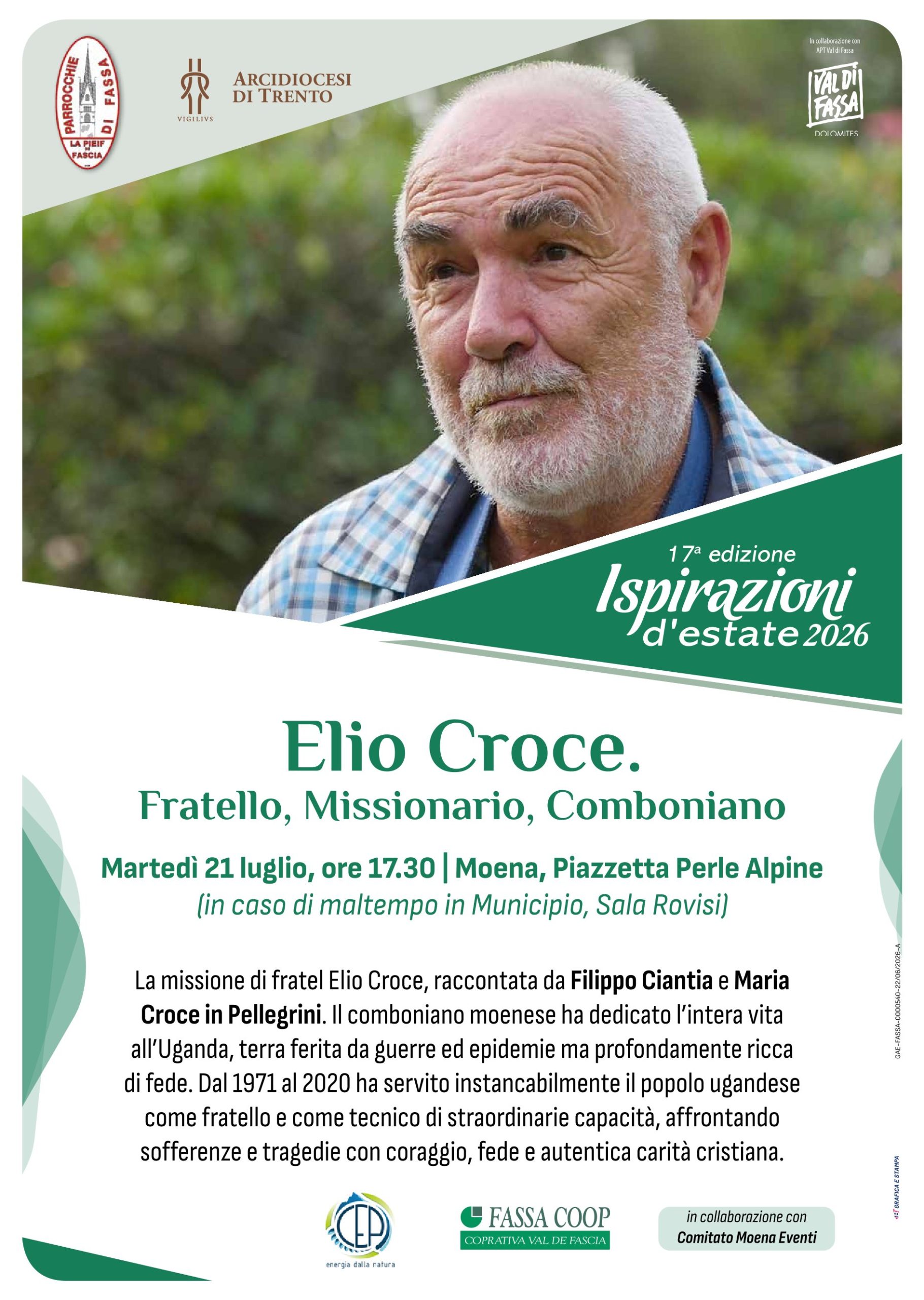 ELIO CROCE                          Fratello, Missionario, Comboniano