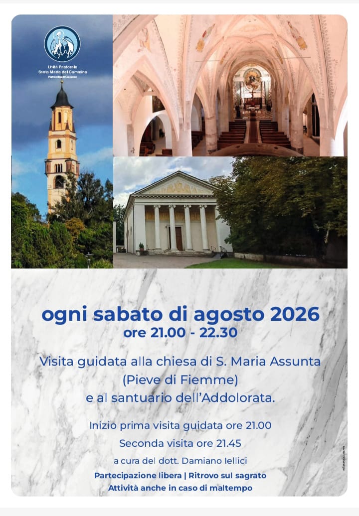 VISITA GUIDATA ALLA PIEVE DI FIEMME E AL SANTUARIO DELL’ADDOLORATA